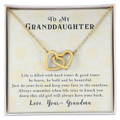 Gift For Granddaughter - Interlocking Hearts Necklace