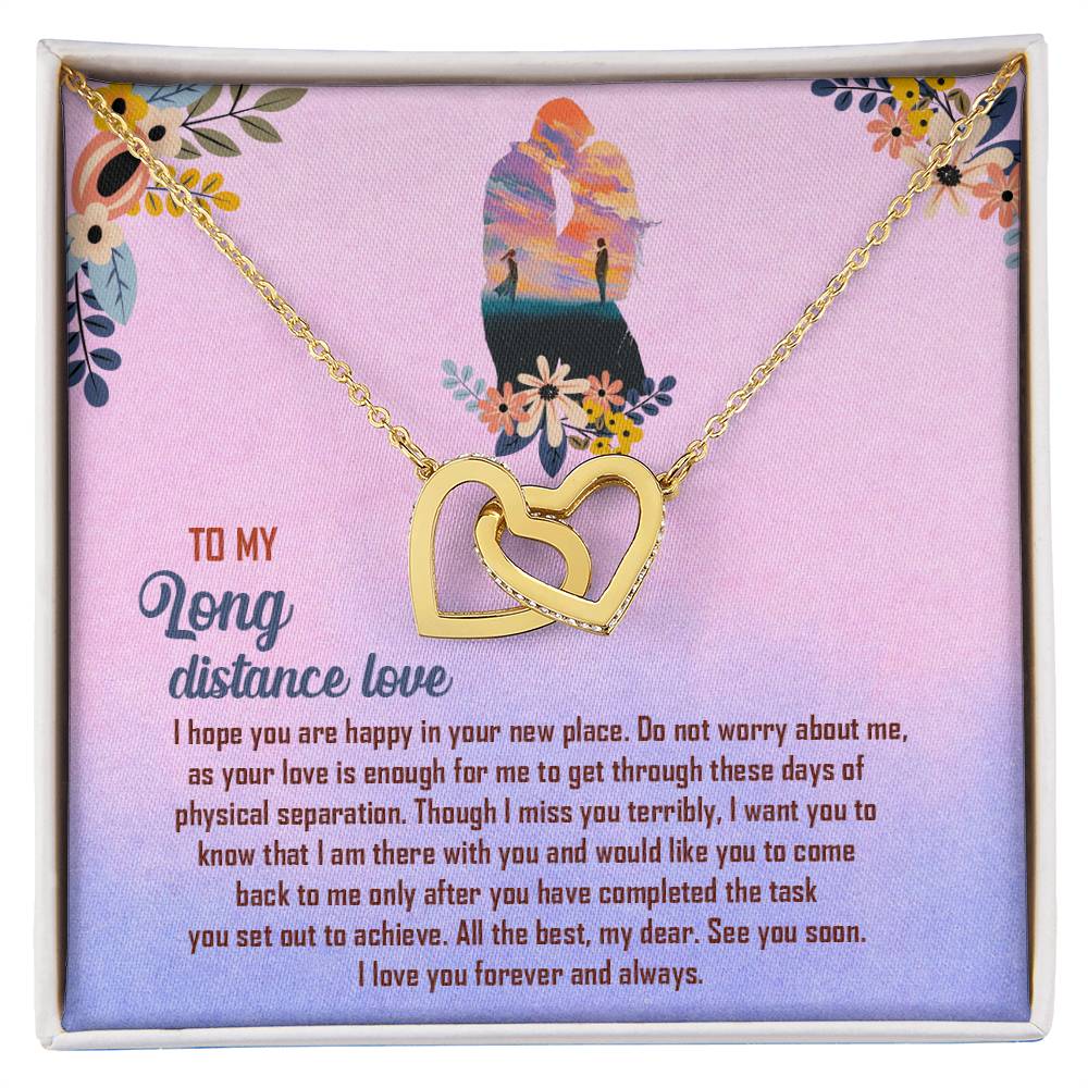 Interlocked Necklace For Long Distance Love Interlocking Hearts Necklace