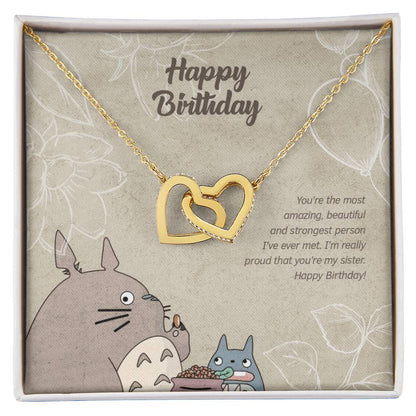Sister'S Love - Interlocking Hearts Necklace