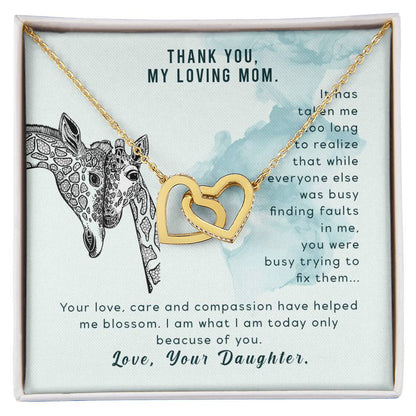 Mothers Day Gift From Daughter Son - Mother Necklace Gifts For Mom Mom Necklace Interlocking Hearts Interlocking Hearts Necklace