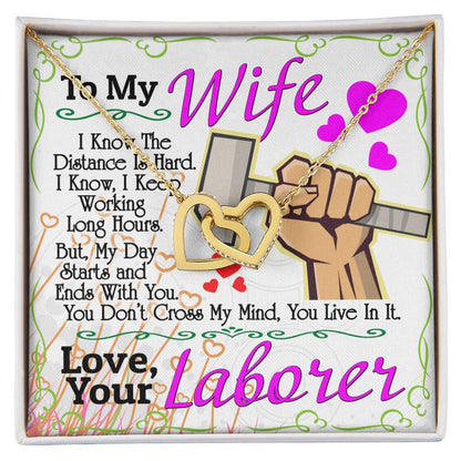 Laborer'S Wife - Interlocking Heart Necklace Interlocking Hearts Necklace
