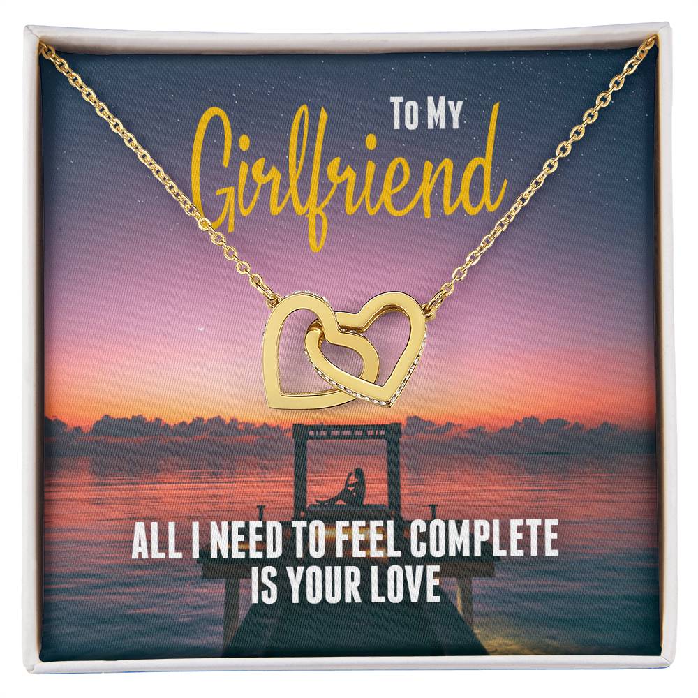 Perfect Gift For Girlfriend - Interlocking Hearts Necklace