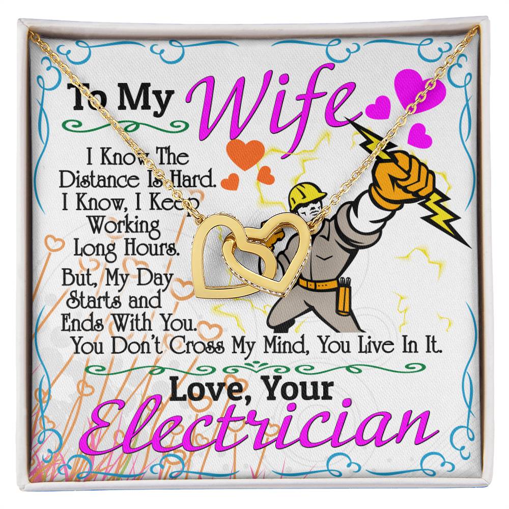 Electrician'S Wife - Interlocking Heart Necklace Interlocking Hearts Necklace