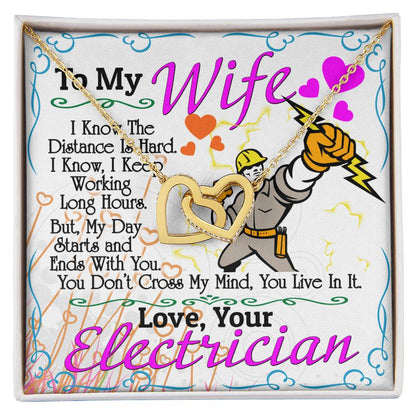 Electrician'S Wife - Interlocking Heart Necklace Interlocking Hearts Necklace