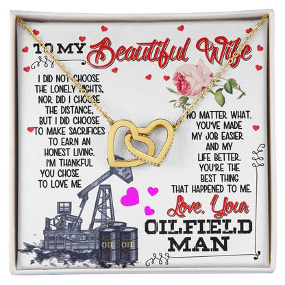 Oilfield Man'S Wife - Interlocking Heart Necklace Interlocking Hearts Necklace