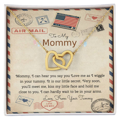 Love From Tummy Interlocking Hearts Necklace