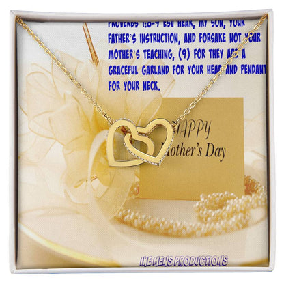 Happy Mother'S Day Jewelry Interlocking Hearts Necklace