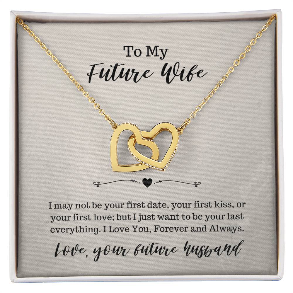 To My Future Wife Necklace Interlocking Hearts Necklace