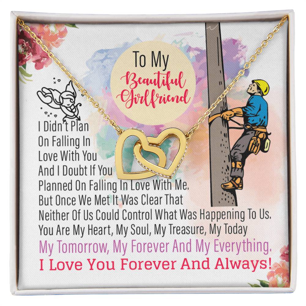 Lineman'S Girlfriend - Interlocking Heart Necklace Interlocking Hearts Necklace