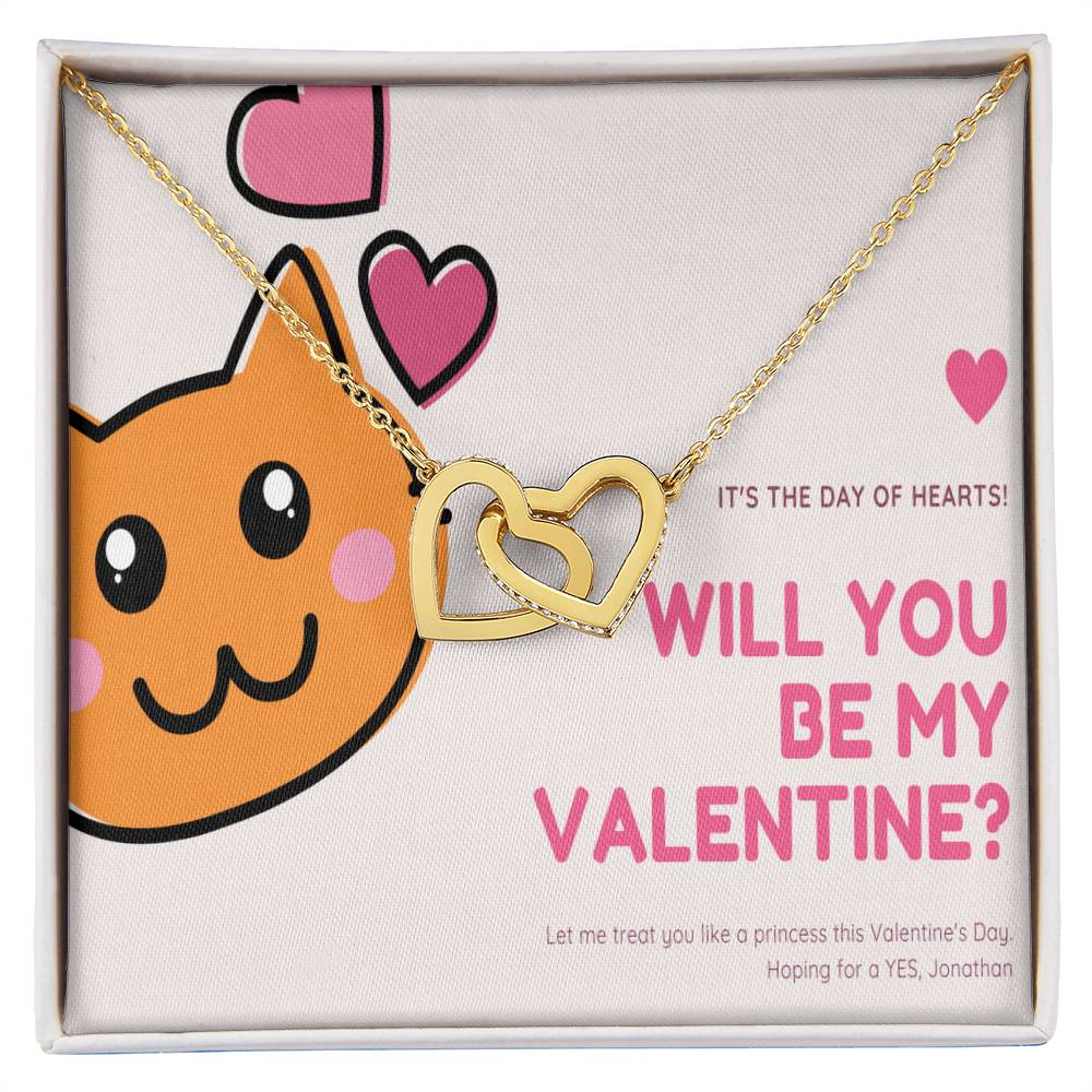 To My Future Wife Interlocking Hearts Necklace