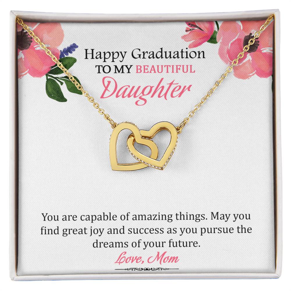 My Successful Daughter' - Limited Stock Interlocking Hearts Necklace