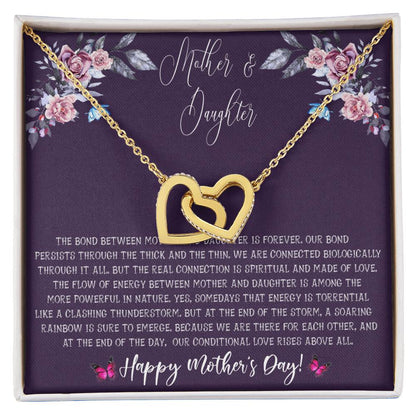 Mother'S Day Gift From Daughter - Mother Daughter Necklace Gifts For Mom Interlocking Hearts Necklace