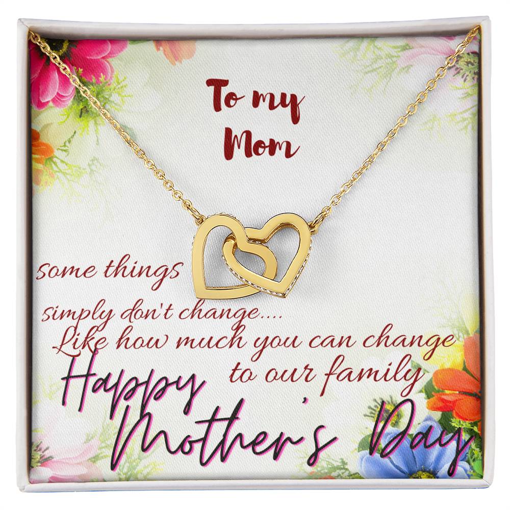 Mother'S Day Necklace Gift For Mom Mothers Day Gift To My Mom Necklace For Mom Mom'S Day Gift Mother Day Gift Set Interlocking Hearts Necklace