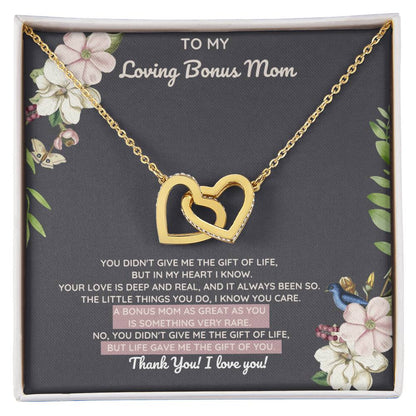 Bonus Mom Gift Of You Interlocking Heart Necklace Night Interlocking Hearts Necklace