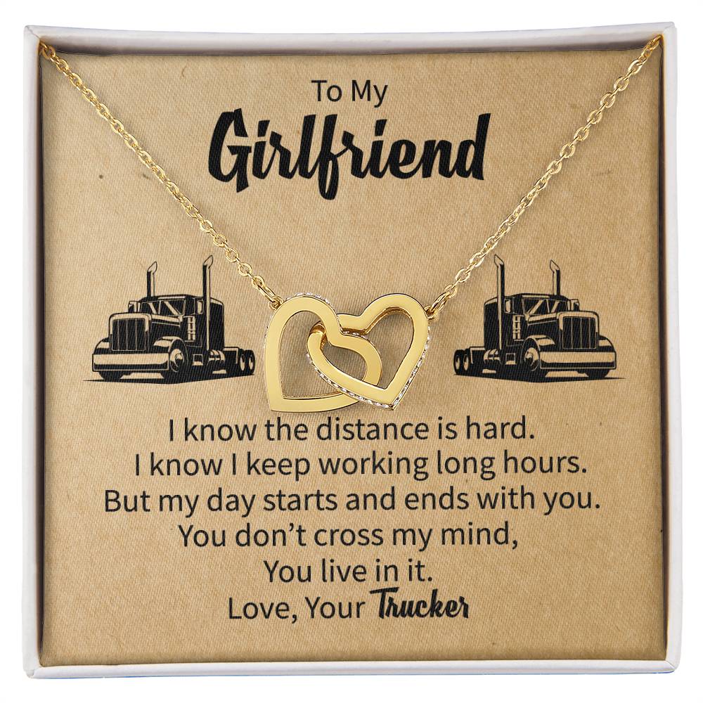 Gift For Girlfriend From Boyfriend Girlfriend Gift Ideas Interlocking Hearts Necklace