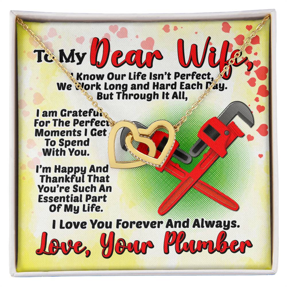 Plumber'S Wife- Interlocking Heart Necklace Interlocking Hearts Necklace
