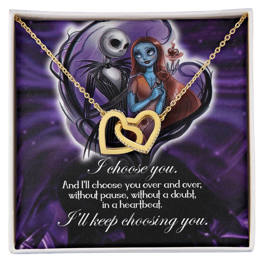 Keep Choosing You Interlocking Interlocking Hearts Necklace