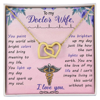 Interlocking Hearts Necklace Nurse Graduation Gift Nurse Gift Nurse Necklace Future Nurse Gift Gift For Nurse