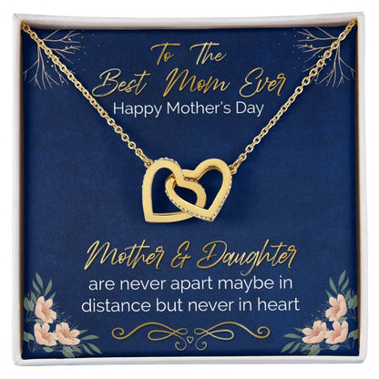Meaningful Gifts For Mom Interlocking Hearts Necklace