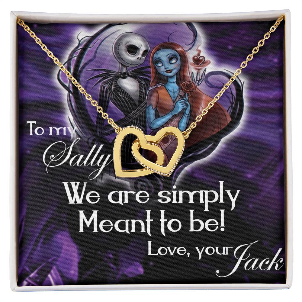 To My Sally Interlocking Interlocking Hearts Necklace