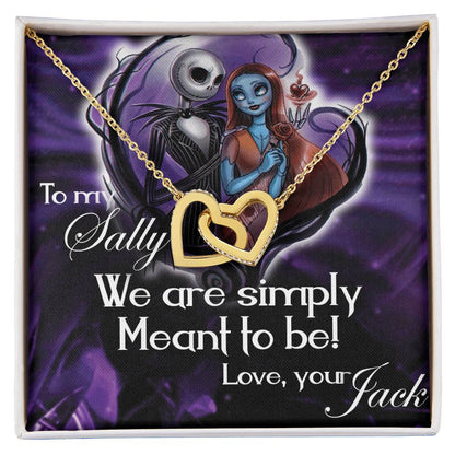 To My Sally Interlocking Interlocking Hearts Necklace