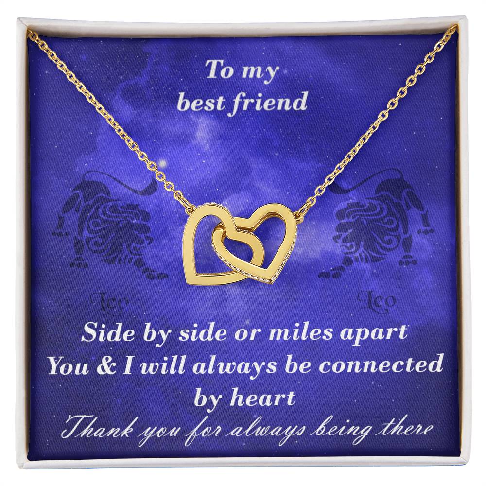 Leo To Leo Best Friend Interlocked Hearts Necklace Interlocking Hearts Necklace