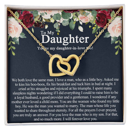 To My Daughter In Law Necklace Unique Daughter In Law Gift From Mother In Law Future Daughter In Law New Daughter In Law Jewelry Interlocking Hearts Necklace