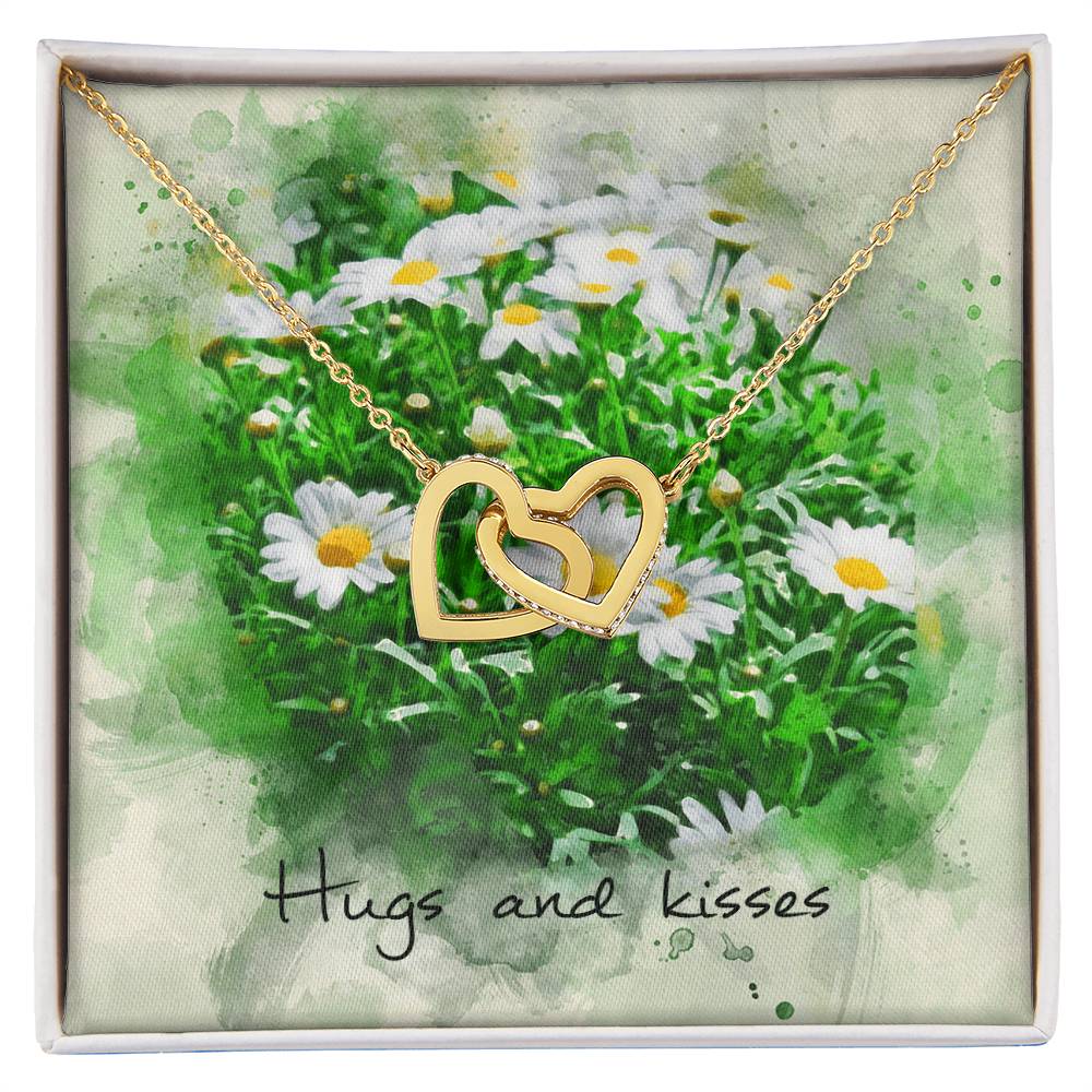 Interlocking Hearts Necklace – Daisy Message Card