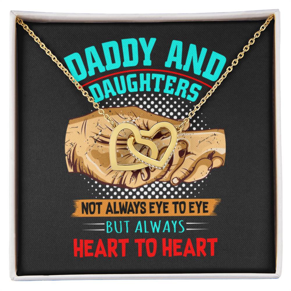 Daddy And Daughters Interlocking Hearts Necklace