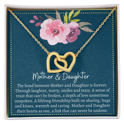 Mother & Daughter Interlocking Hearts Necklace