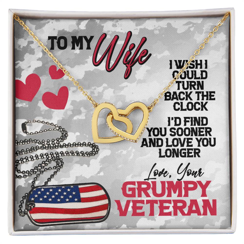 Veteran'S Wife - Interlocking Heart Necklace Interlocking Hearts Necklace