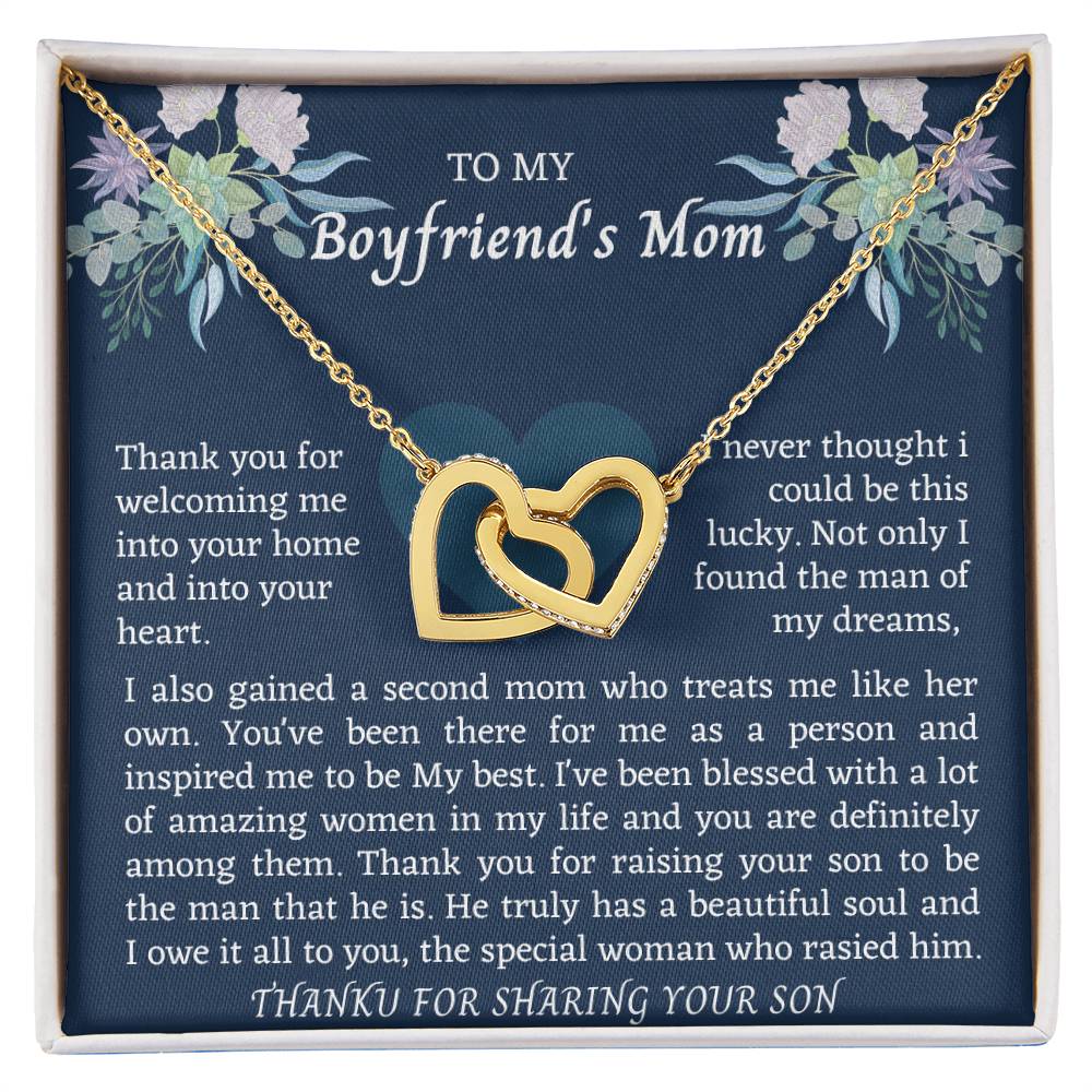 Interlocking Boyfriend Mom Interlocking Hearts Necklace