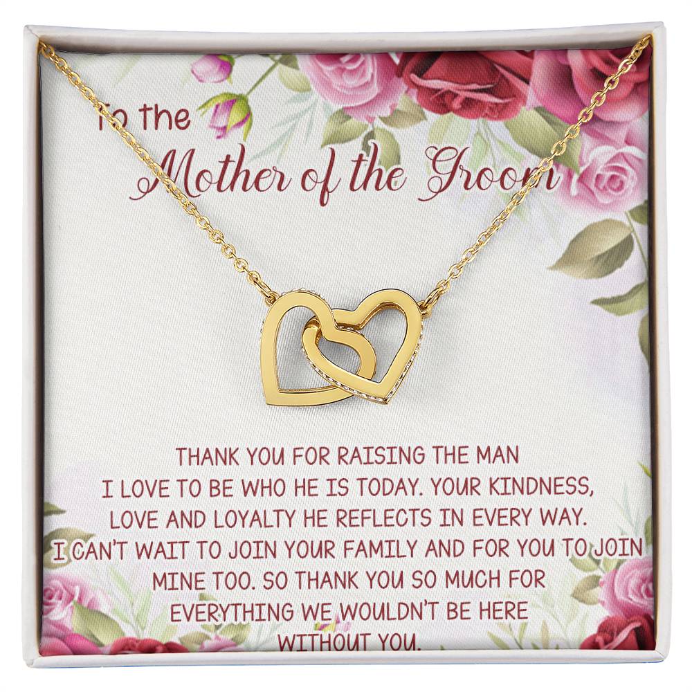 Mother Of The Groom Necklace Mother Of The Groom Jewelry Box Mother In Law Wedding Gift Mother In Law Interlocking Hearts Necklace Gifts