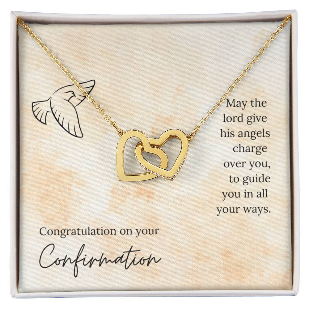 Interlocked Heart Necklace - For Confirmation Interlocking Hearts Necklace