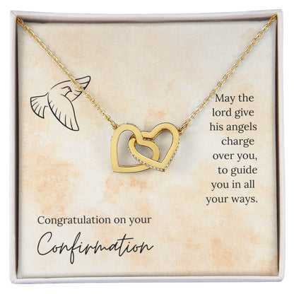 Interlocked Heart Necklace - For Confirmation Interlocking Hearts Necklace