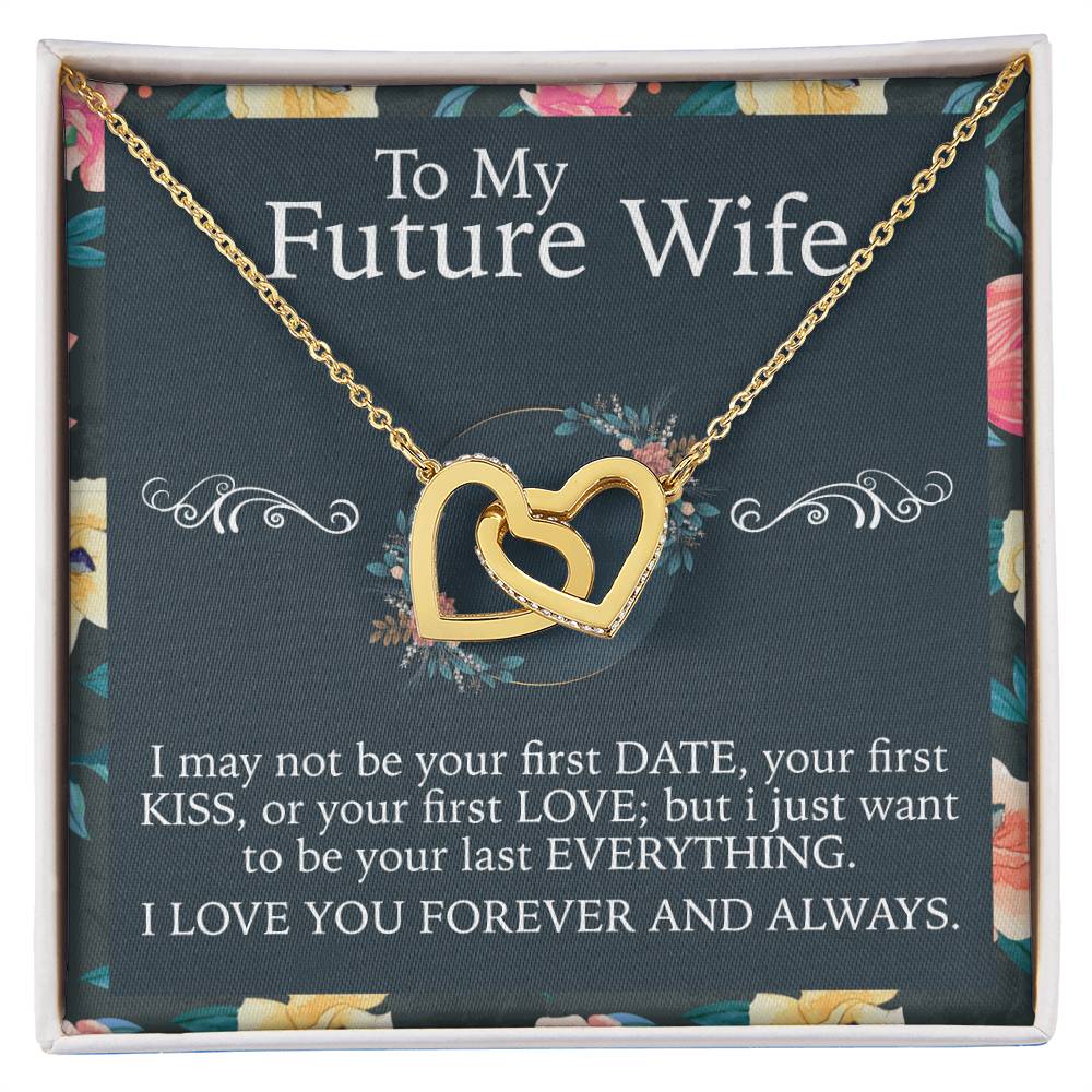 To My Future Wife Necklace Interlocking Hearts Necklace