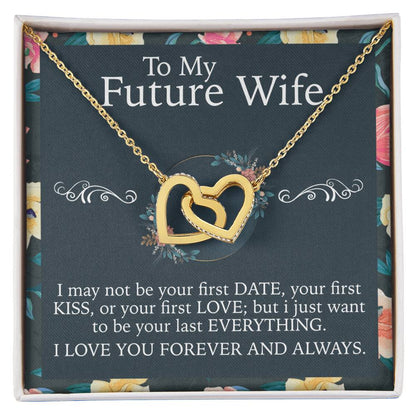 To My Future Wife Necklace Interlocking Hearts Necklace