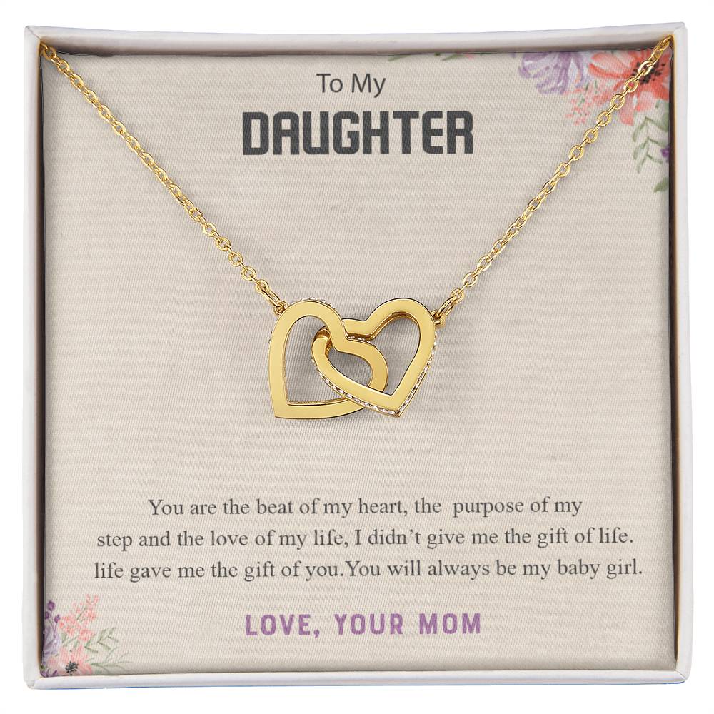 Gift For Daughter From Mom Daughter Mother Necklace Daughter Gift From Mom To My Daughter Daughters Birthday Unique Grown Up Daughter Interlocking Hearts Necklace