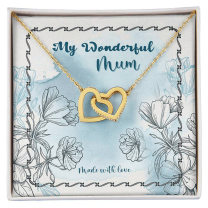 Happy Mother'S Day Gift - Made With Love - The Interlocking Heart Necklace Interlocking Hearts Necklace