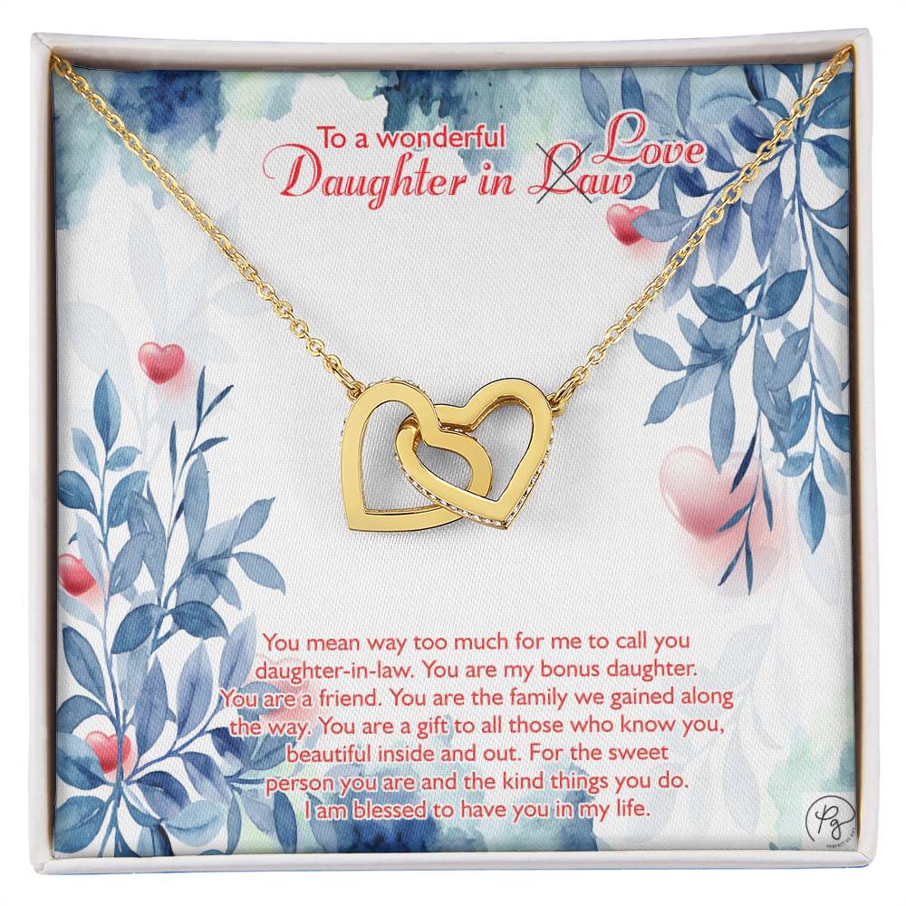 Perfect Us Gifts To Our Daughter-In-Law Gift On Wedding Day?????? Interlocking Hearts Necklace