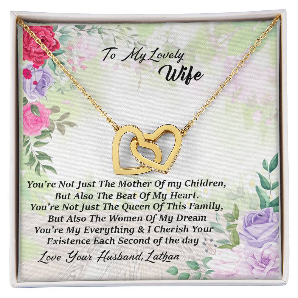 Love Your Husband Lathan Interlocking Hearts Necklace