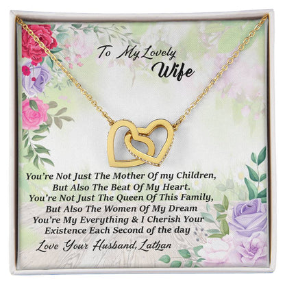 Love Your Husband Lathan Interlocking Hearts Necklace
