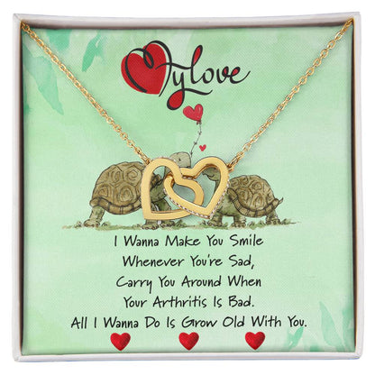 To My Love Gift For Her Valentines Gift Valentines Necklace Gift For Her I Love You Necklace Interlocking Hearts Necklace