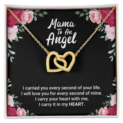 Miscarriage Necklace Interlocking Hearts Necklace