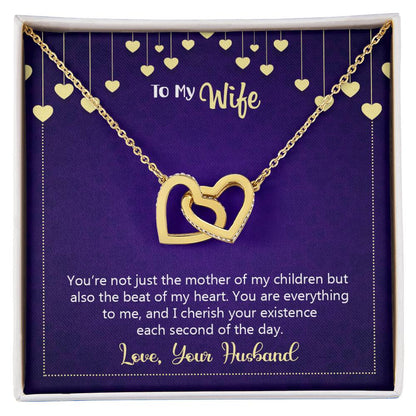 Interlocking Hearts Necklace Happy Anniversary You'Re Not Just The Mother Of My Children