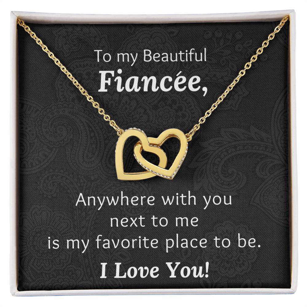 Fiancee With You Next To Me - Necklace Interlocking Hearts Necklace