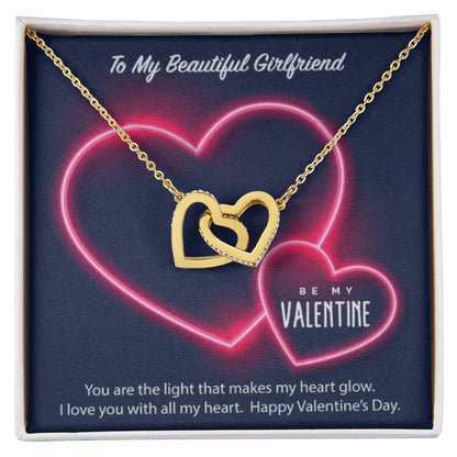 Luxury Hearts Necklace Interlocking Hearts Necklace