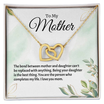 Interlocking Hearts Necklace For Mother