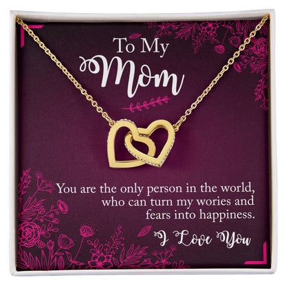 Interlocked Heart Neckless - Mother'S Day Interlocking Hearts Necklace