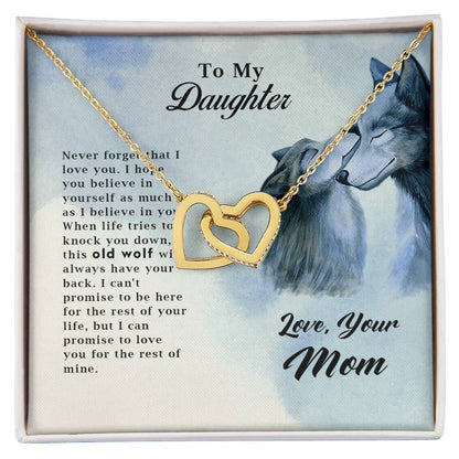 Collection Daughter - Old Wolf - Necklace Interlocking Hearts Necklace